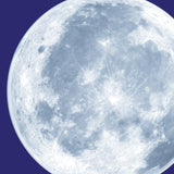 Full Moon Wall Sticker - Astronomy / Space Themed Wall Decal for Child's Bedroom