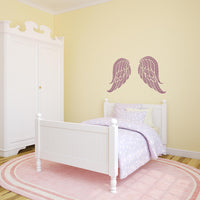 Large Angel Wings Wall Sticker - Interior Bedroom Wall Sticker / Decal (Fairy Princess)