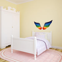 Large Angel Wings Wall Sticker - Interior Bedroom Wall Sticker / Decal (Fairy Princess)
