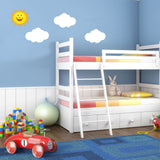 Childrens Sun and Clouds Wall Stickers (Kids Bedroom Boys Decal Baby Art )