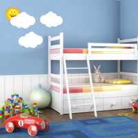 Childrens Sun and Clouds Wall Stickers (Kids Bedroom Boys Decal Baby Art )