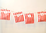 DIY Advent Calendar Paper Bags Stickers Decals 25 Stripy Holly Christmas Pegs