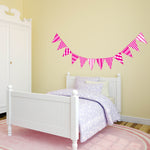 Childrens Bedroom Bunting Flags Wall Art Stickers Decals Kids