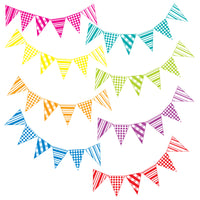 Childrens Bedroom Bunting Flags Wall Art Stickers Decals Kids