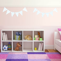 Childrens Bedroom Bunting Flags Wall Art Stickers Decals Kids