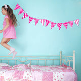 Childrens Bedroom Bunting Flags Wall Art Stickers Decals Kids