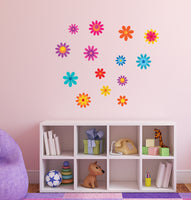 Girls Bedroom Flower Wall Stickers Decals Graphics