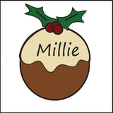 Personalised 25 Christmas Gift Tags Present Stickers Labels Santa Puddings