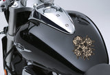 Motorbike Skulls, Crossed Spanner & Flames Decals (Motorcycle Stickers Graphics) #5