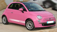 Fiat 500 Abarth Car Side Stripes Stickers Italian Flag Decal Graphic Stripe Grande