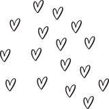 70 Love Heart Wall Sticker Decal Nursery Kids Bedroom