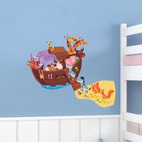 Noah's Ark Animal Boat Jungle Children Bedroom Wall Sticker Decal Mural Girl Boy