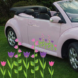 Girly Tulip Flower Stickers Decals Graphics For Car Van Bike