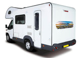Large Mountain and lake scene Motorhome Sticker