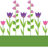 Girly Tulip Flower Stickers Decals Graphics For Car Van Bike