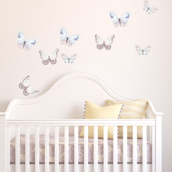 Beautiful Watercolour Butterfly Stickers Decals For Bedroom Wall