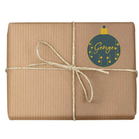 Personalised 30 Bauble Christmas Gift Tags Present Stickers Labels Santa