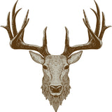 Country Range Stag Head Wall Decal Sticker Porch Hallway Entrance Deer
