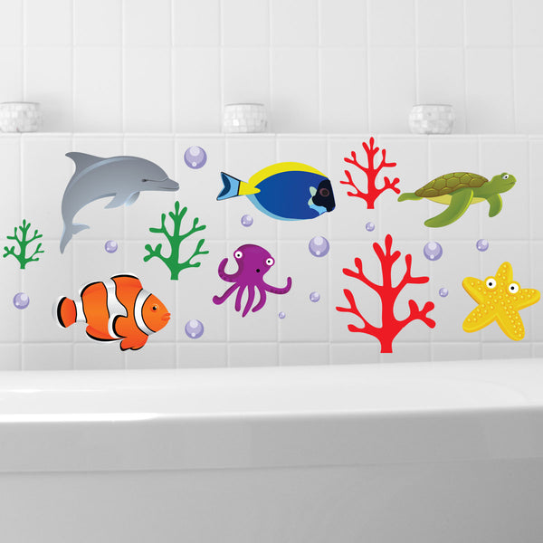 Finding Nemo Bathroom Fish Wall Stickers Art Decals Deco Kids Nursery Childrens